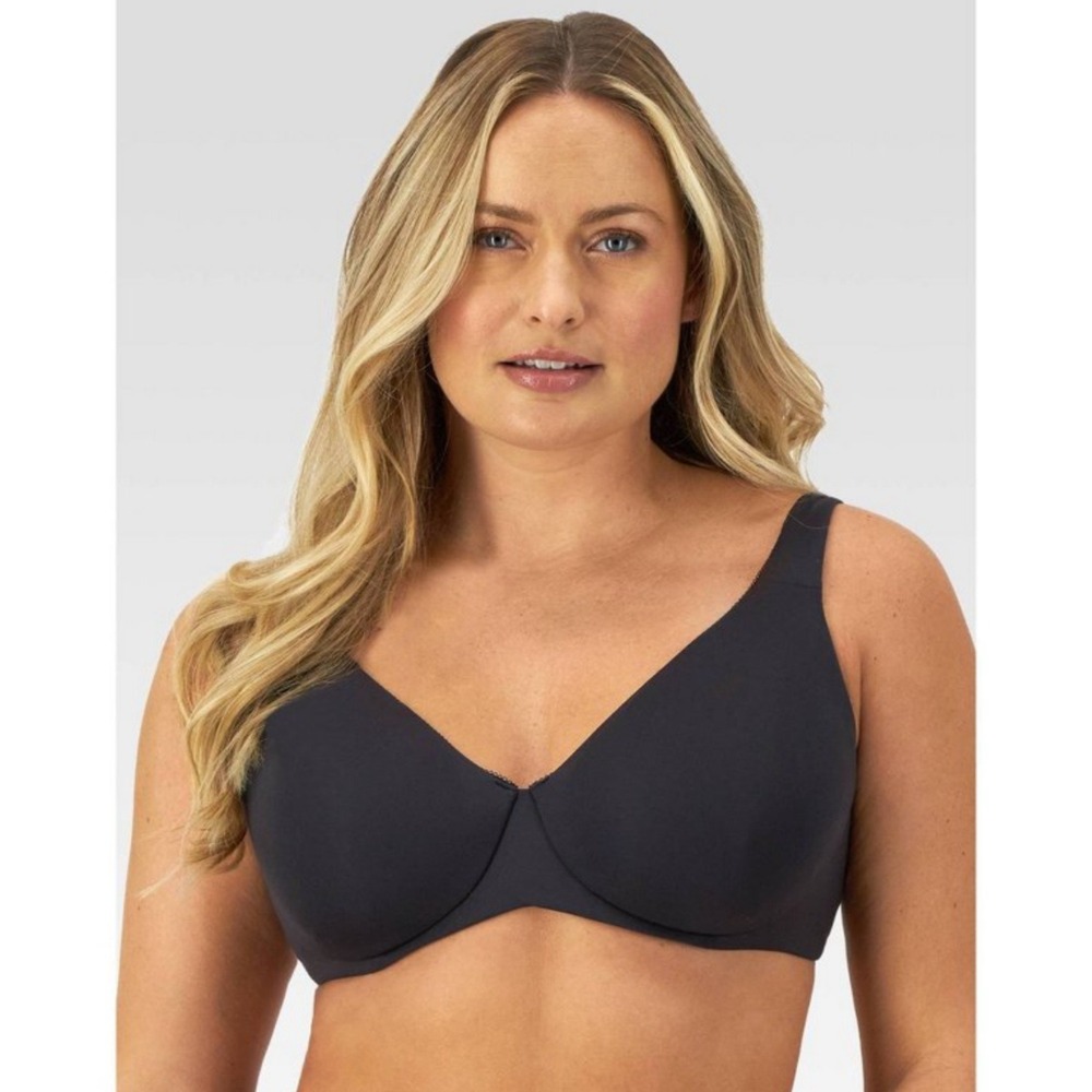 Bali Women Tailored Underwire Minimizer Full Coverage Bra Black 36DD No-Slip NWT